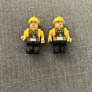 Best-Lock Mini Figure Construction Worker Set of 2 Building Bricks